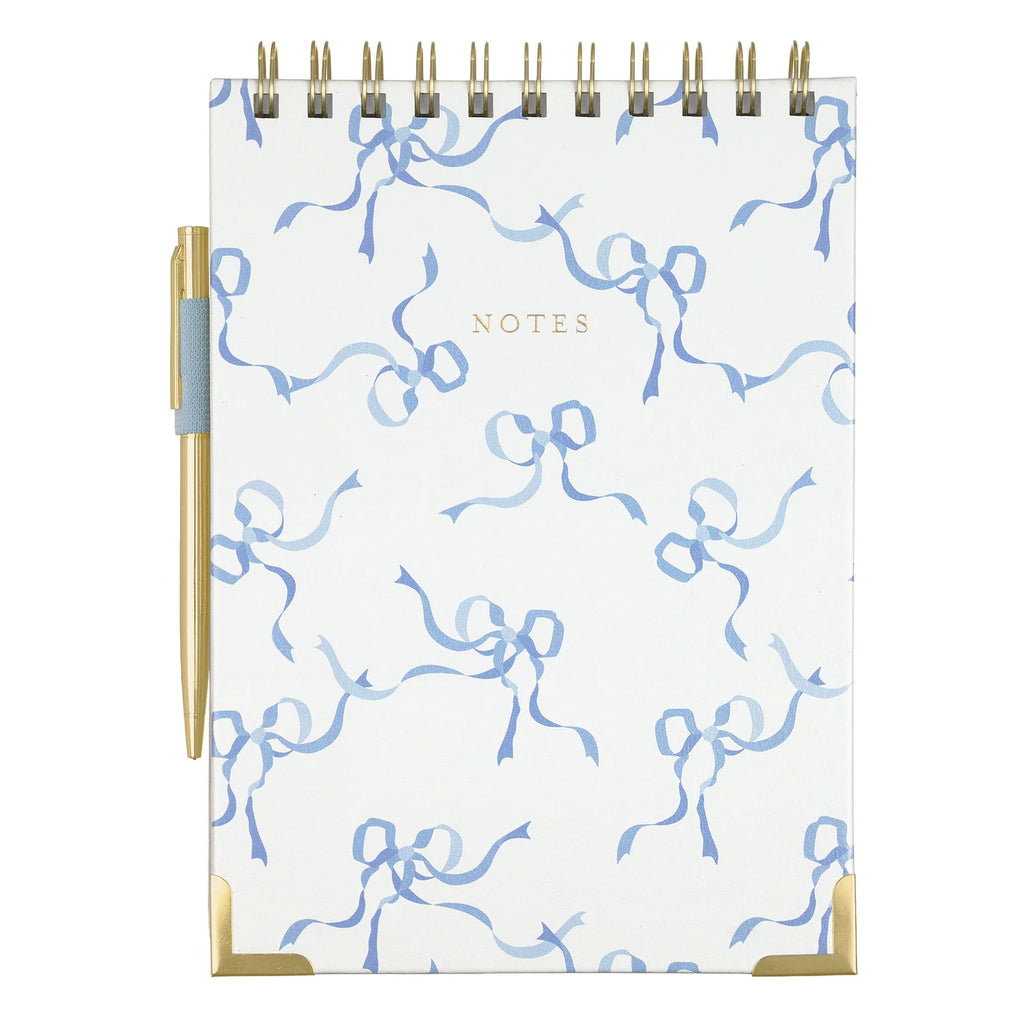 Laura Ashley Heirloom Cottage Blue Bows Steno Pad