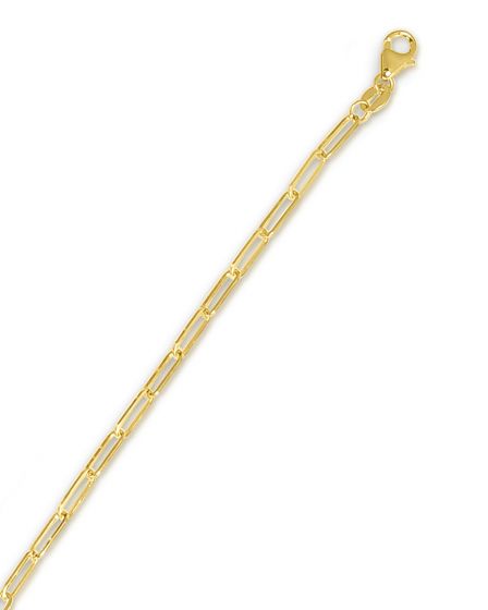 Petite 2.5mm Paper Clip Chain 14K Gold Chain