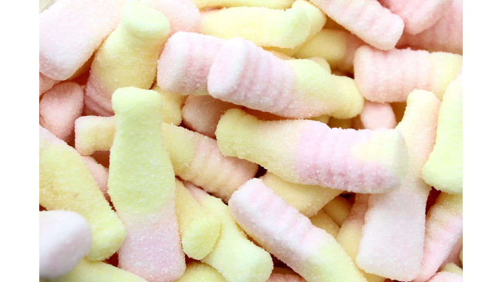 Swedish Strawberry Banana Fizzypops