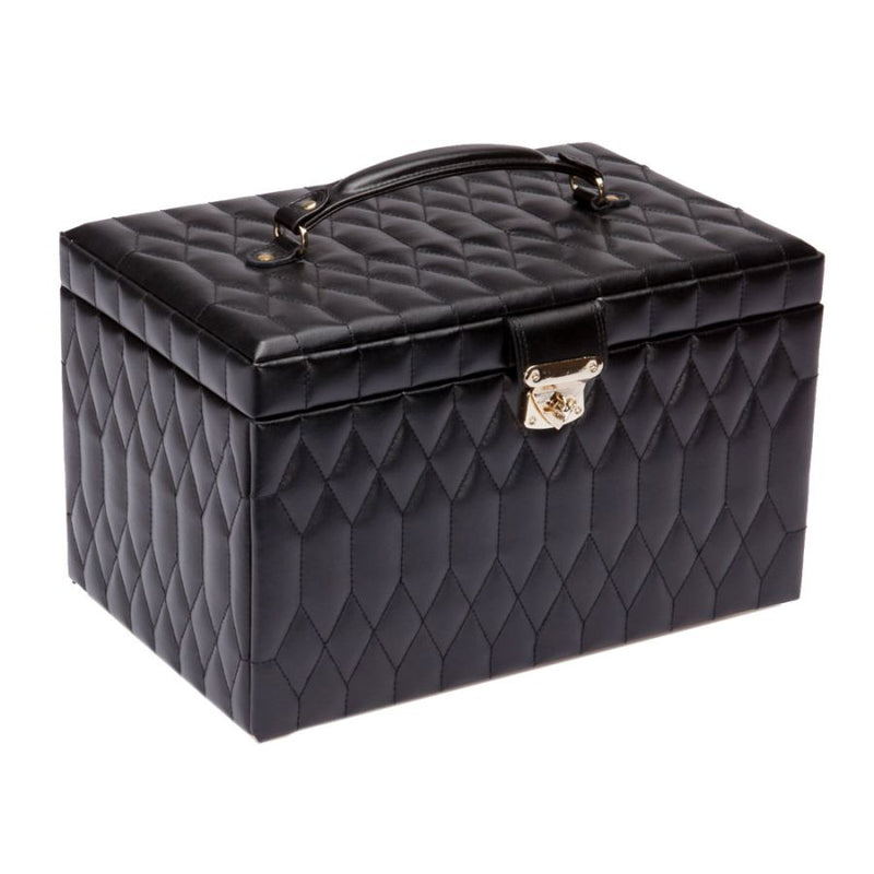 CAROLINE EXTRA LARGE JEWELRY CASE - BLACK