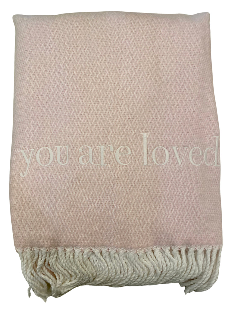 Pezzo Throw Blanket- "you are loved"