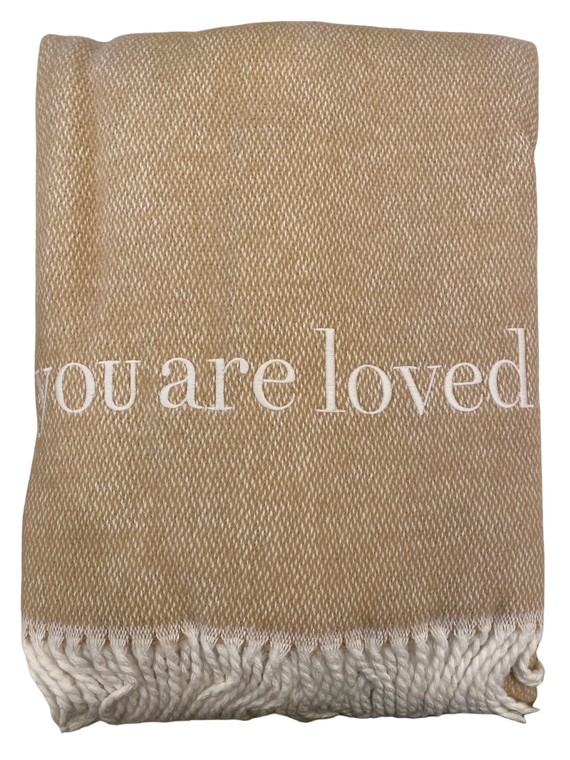 Pezzo Throw Blanket- "you are loved"