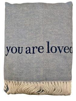 Pezzo Throw Blanket- "you are loved"