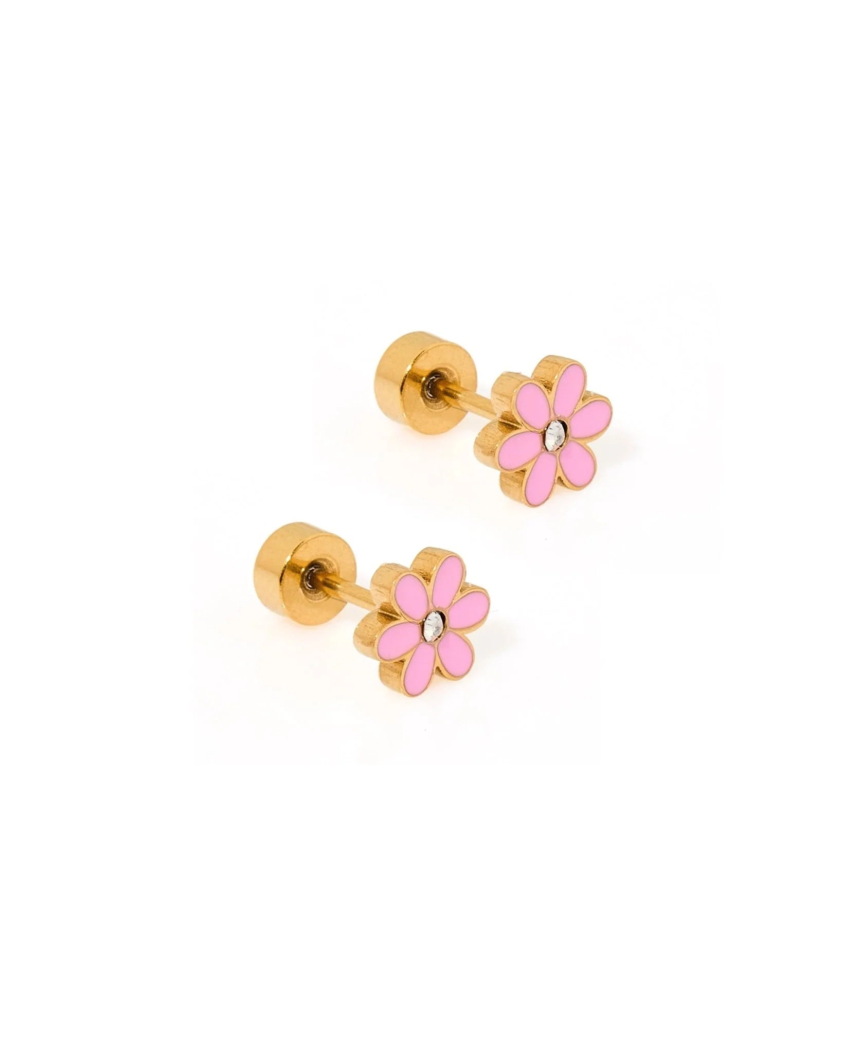 Screwback Flat Back Stud Earrings