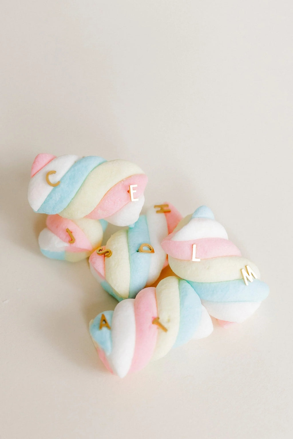 Initial Screwback Flat Back Stud Earrings