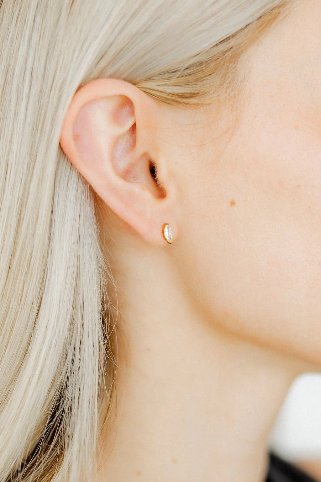 Screwback Flat Back Stud Earrings
