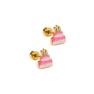 Screwback Flat Back Stud Earrings