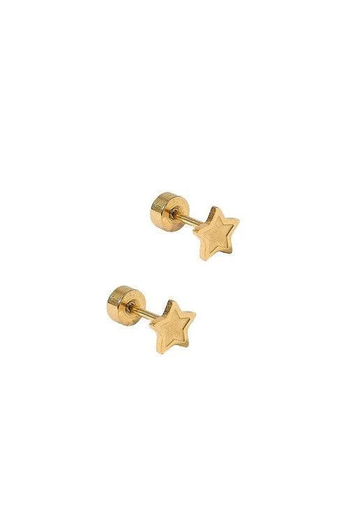 Screwback Flat Back Stud Earrings