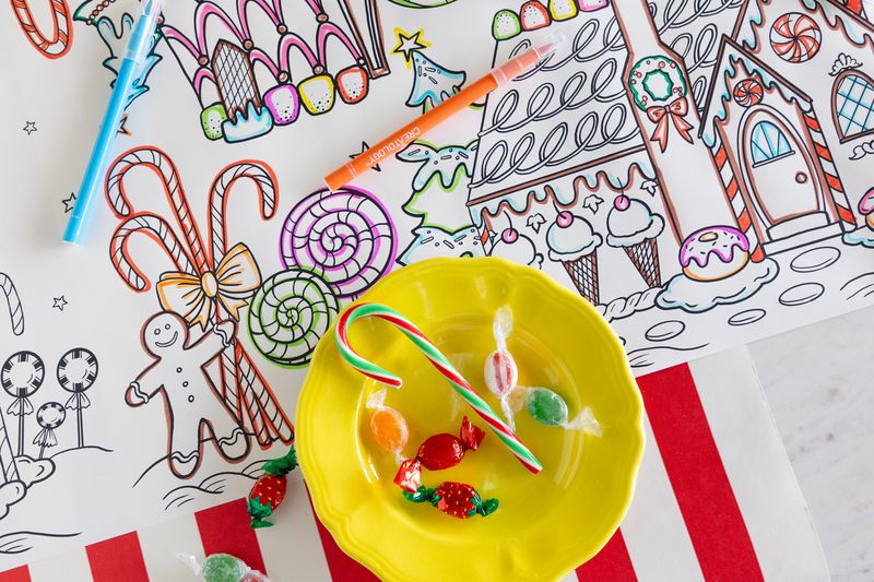 Gingerbread Coloring Runner