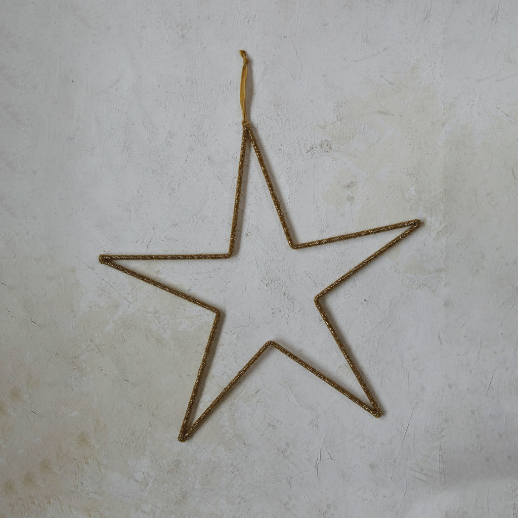 Glass Bead Hanging Star