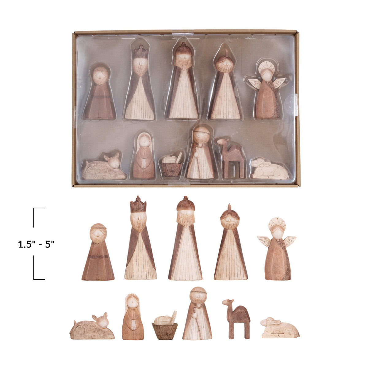 Boxed Resin Nativity