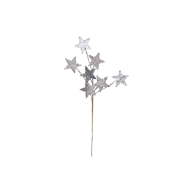 Silver Glitter Star Spray