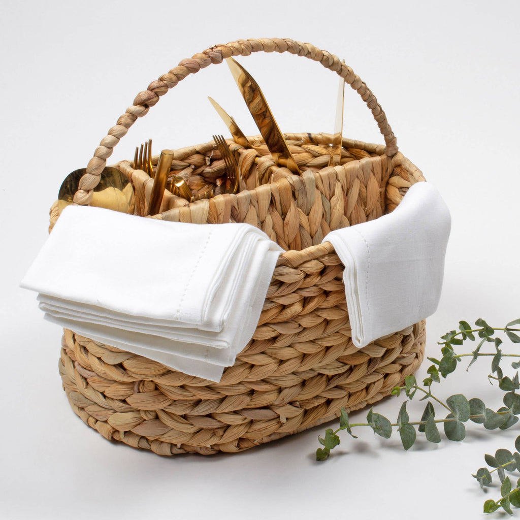 Natural Woven Utensil Caddy