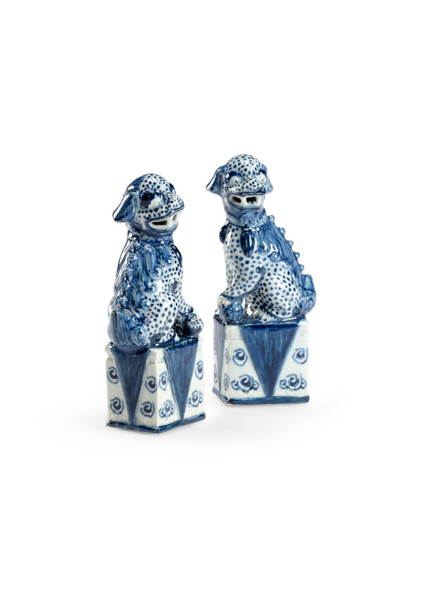 Blue And White Palace Dogs