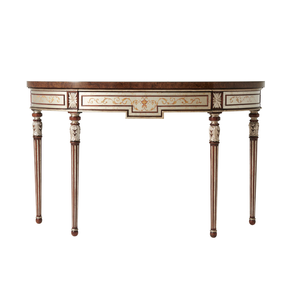 The Silvered Leaf Console Table