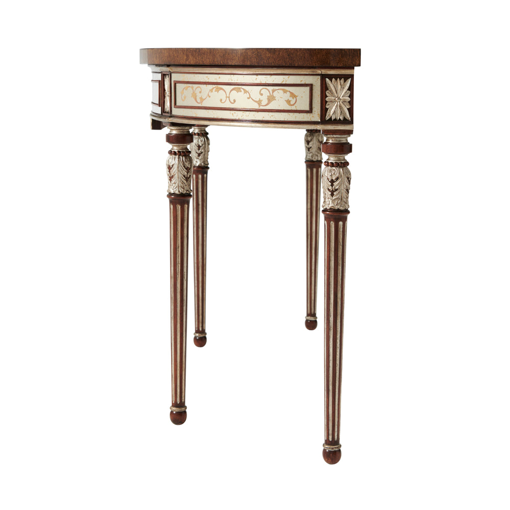 The Silvered Leaf Console Table