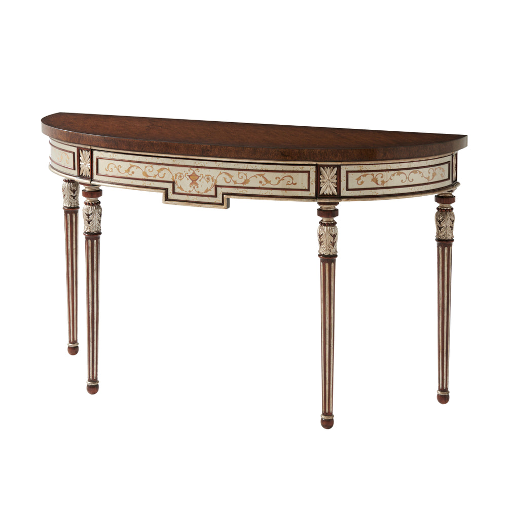 The Silvered Leaf Console Table