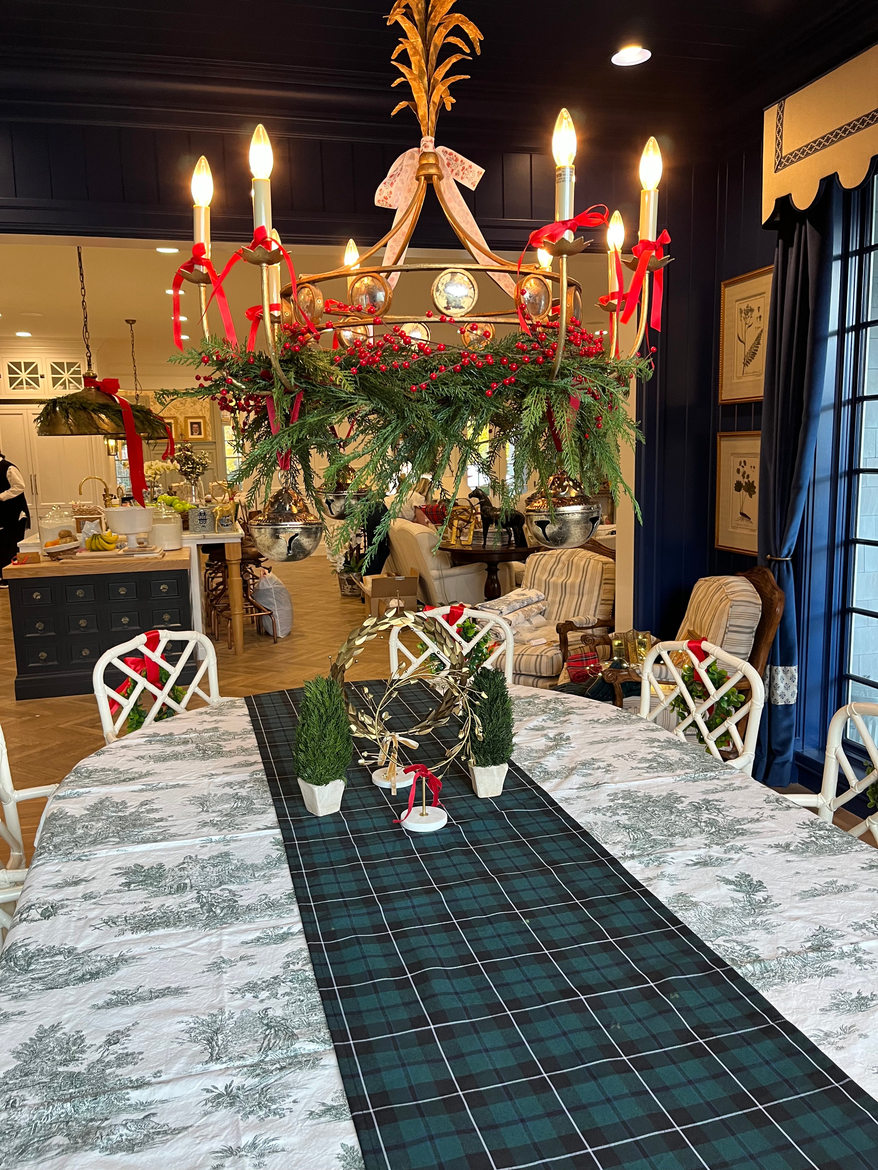 Italian Washed Cotton Toile Tablecloth & Napkins