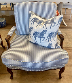 Ticking Stripe Arm Chair