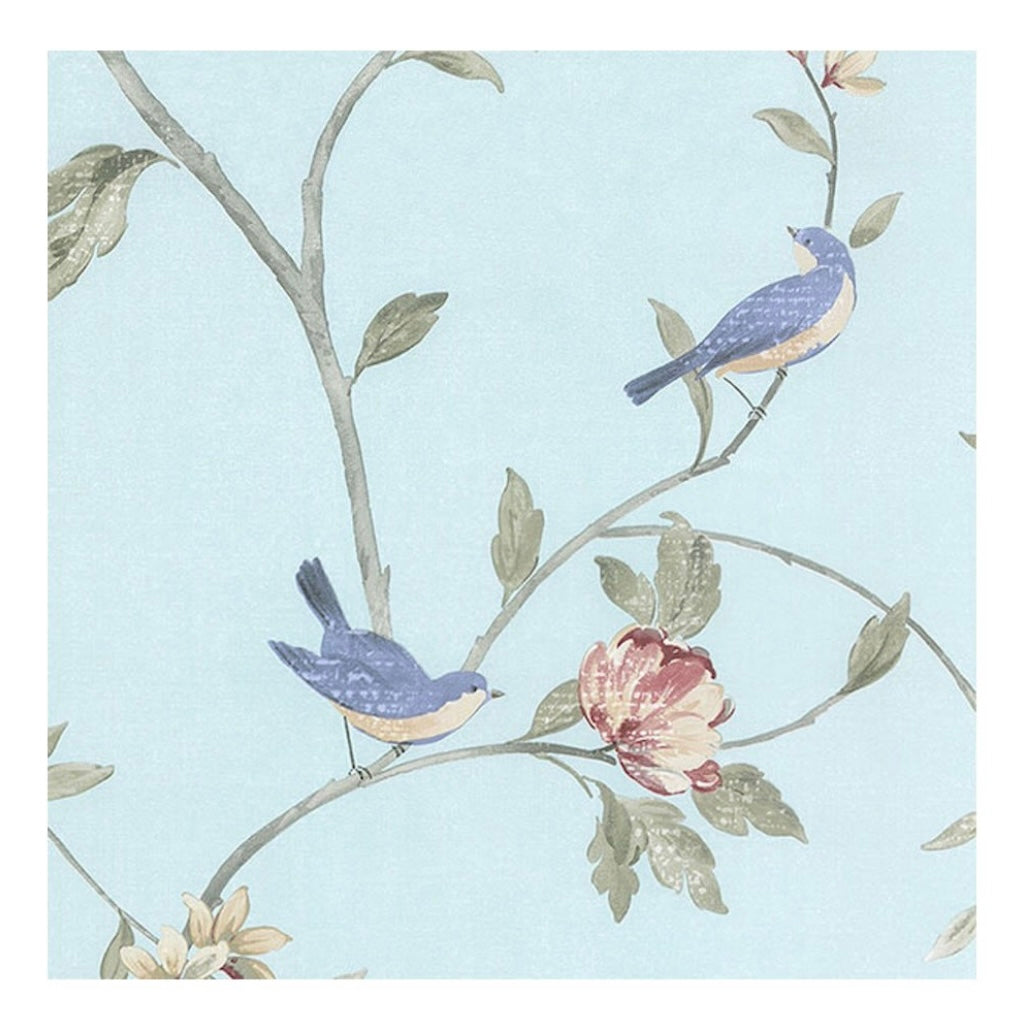 Birds and Rose Garden Wallpaper