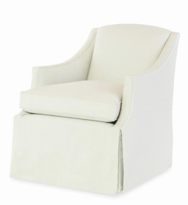 Raleigh Skirted Swivel Chair