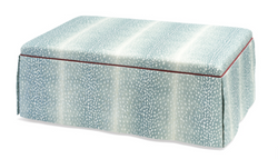 Lily Large Rectangular Skirted Ottoman