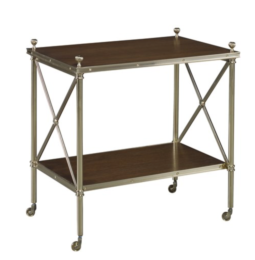 Acacia Brass Side Table