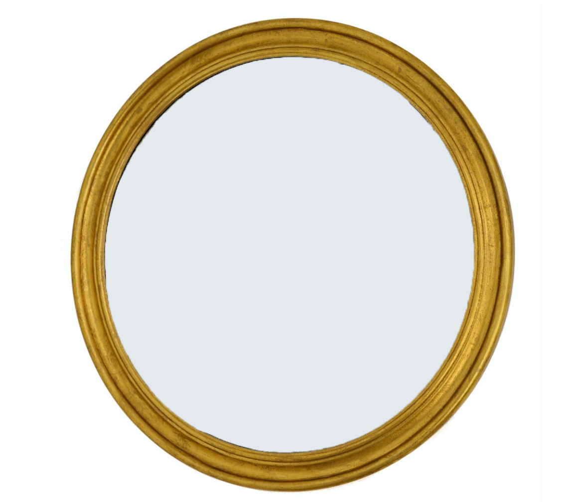 Gold Round Wall Mirror