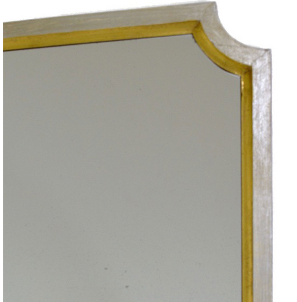 Silver and Gold Wall Mirror