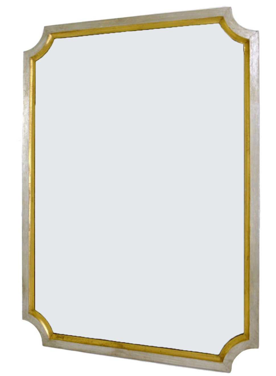 Silver and Gold Wall Mirror