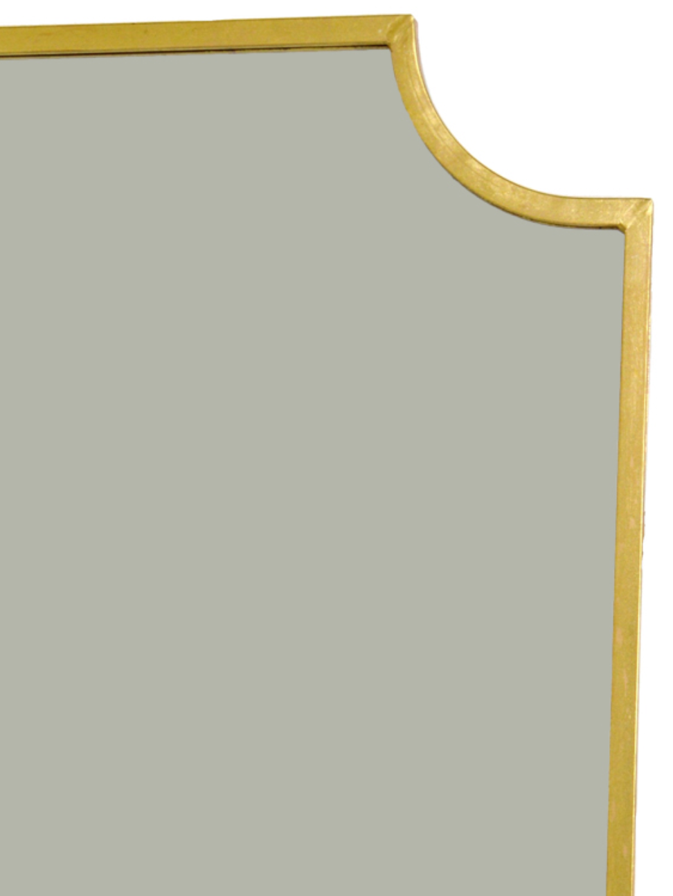 Scalloped Edge Gold Mirror