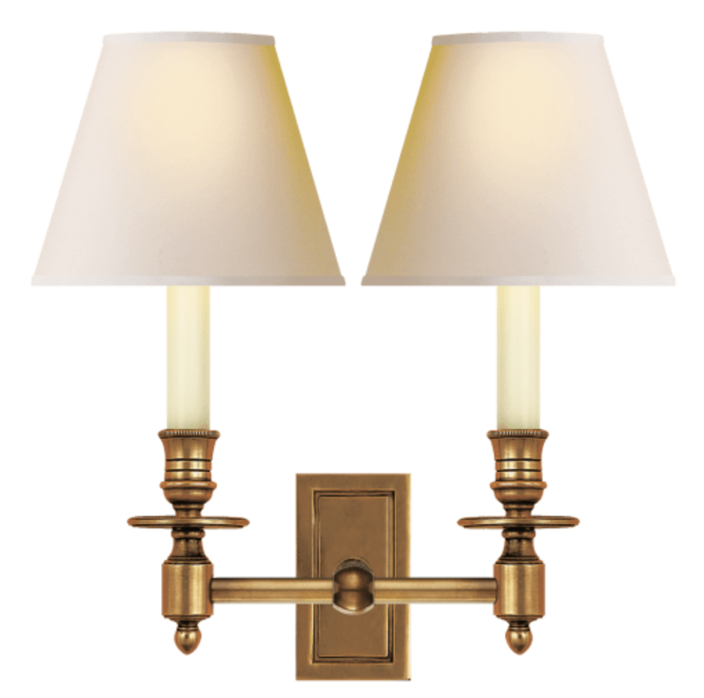 French Double Library Sconce