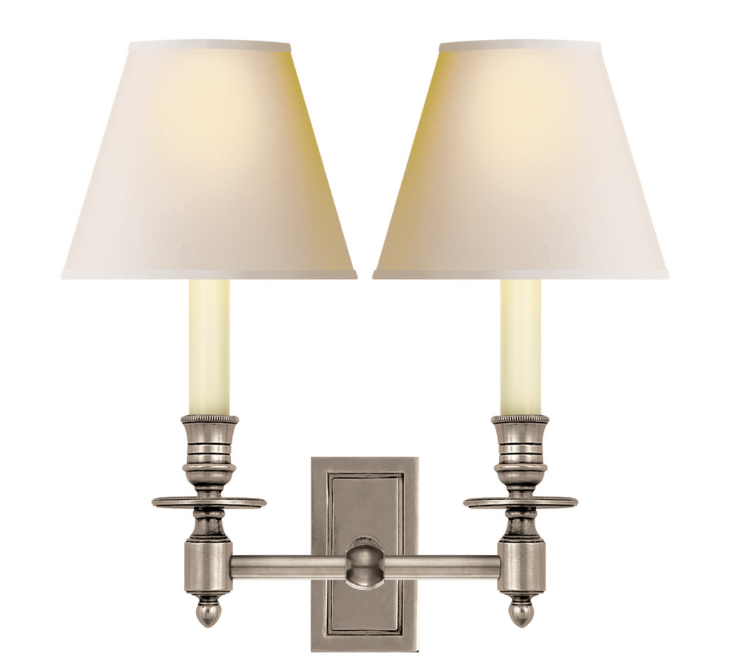 French Double Library Sconce