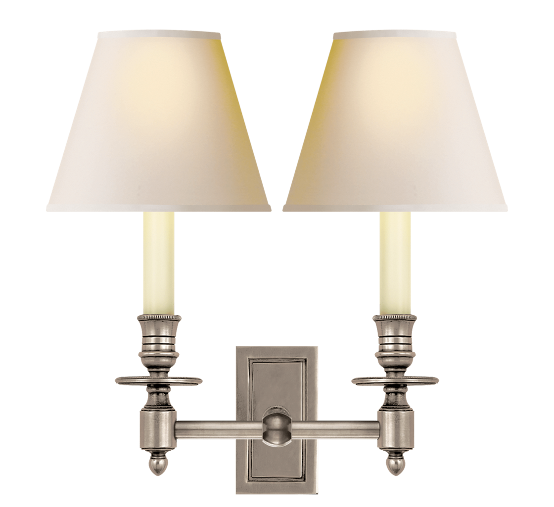 French Double Library Sconce