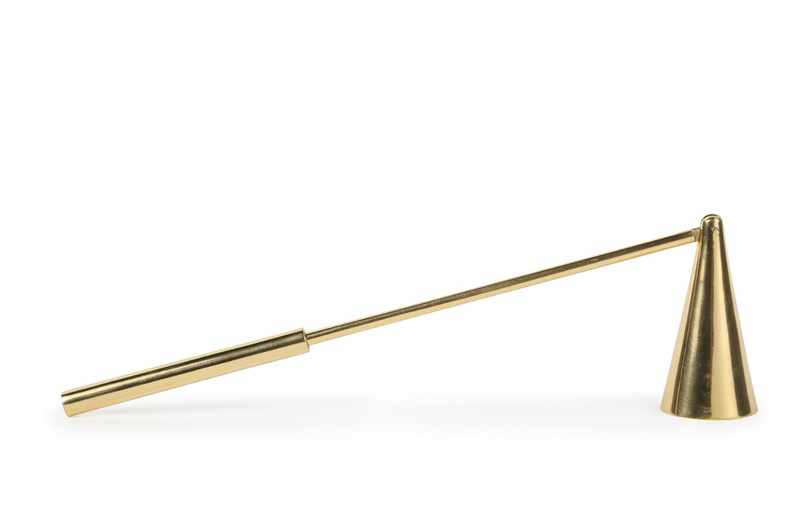 Large Candle and Candle Snuffer