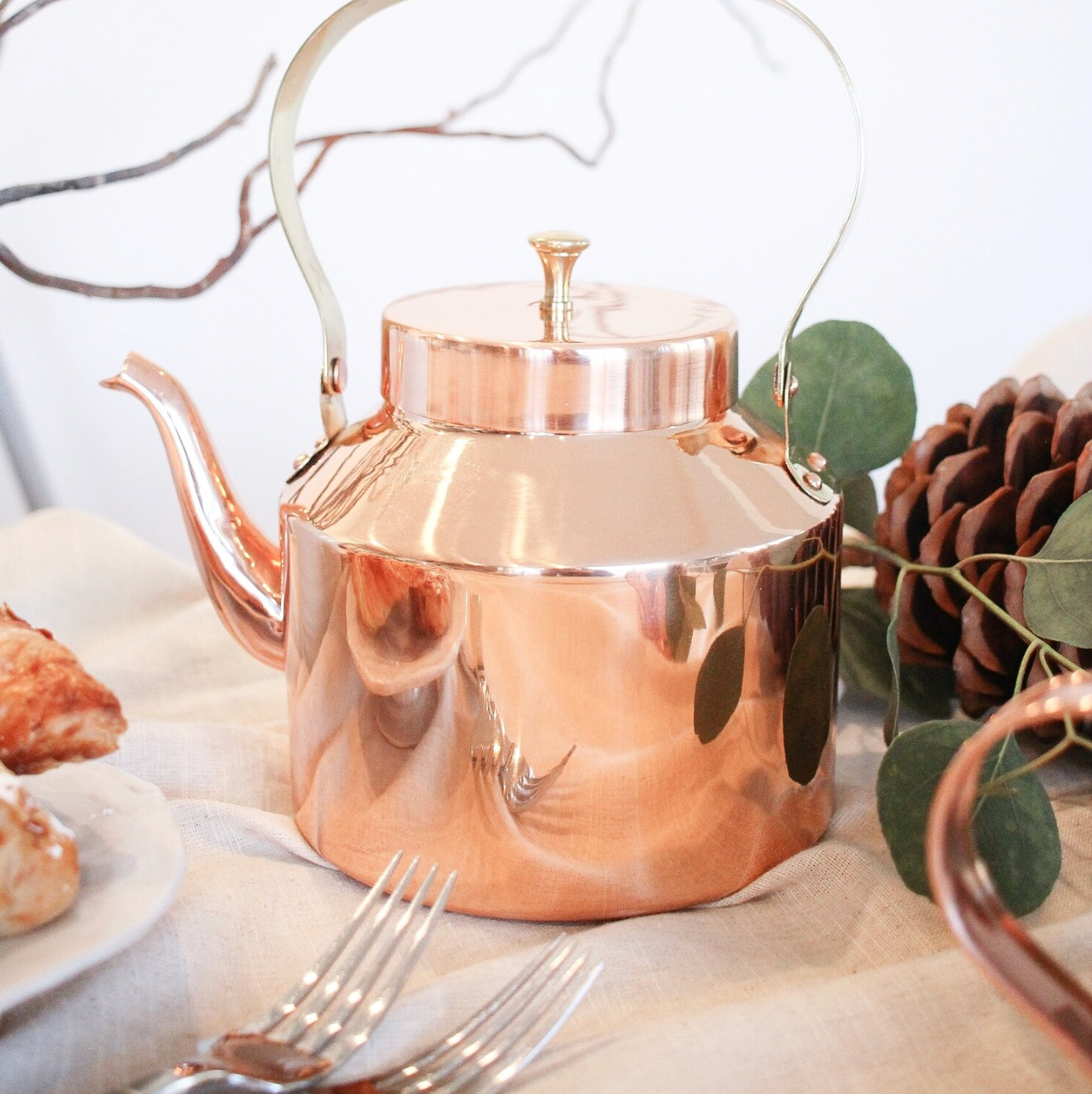 English Copper Tea Kettle