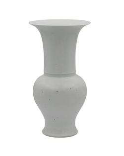 Busan White Baluster Vase
