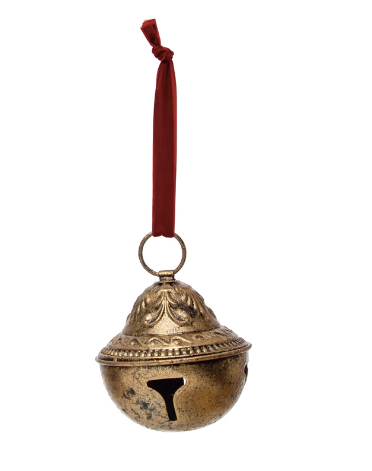 Embossed Metal Sleigh Bell