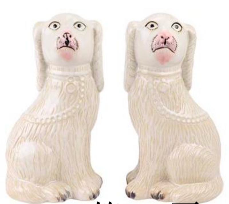 Staffordshire Decorative Dogs- Set of 2