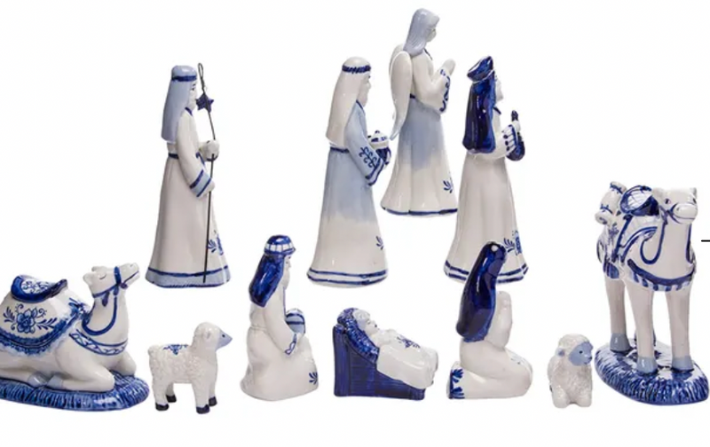 Delft Nativity Set