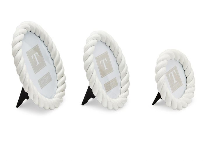White Twist Photo Frame