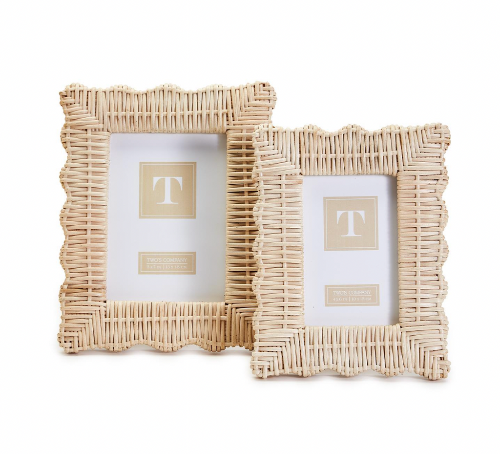 Wicker Weave Photo Frames