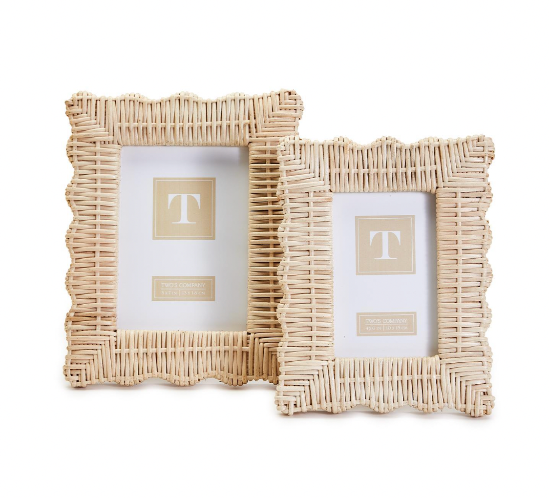 Wicker Weave Photo Frames