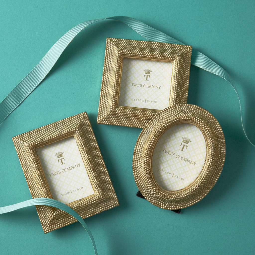 Golden Dots Photo Frame