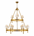 Classic Two-Tier Ring Chandelier