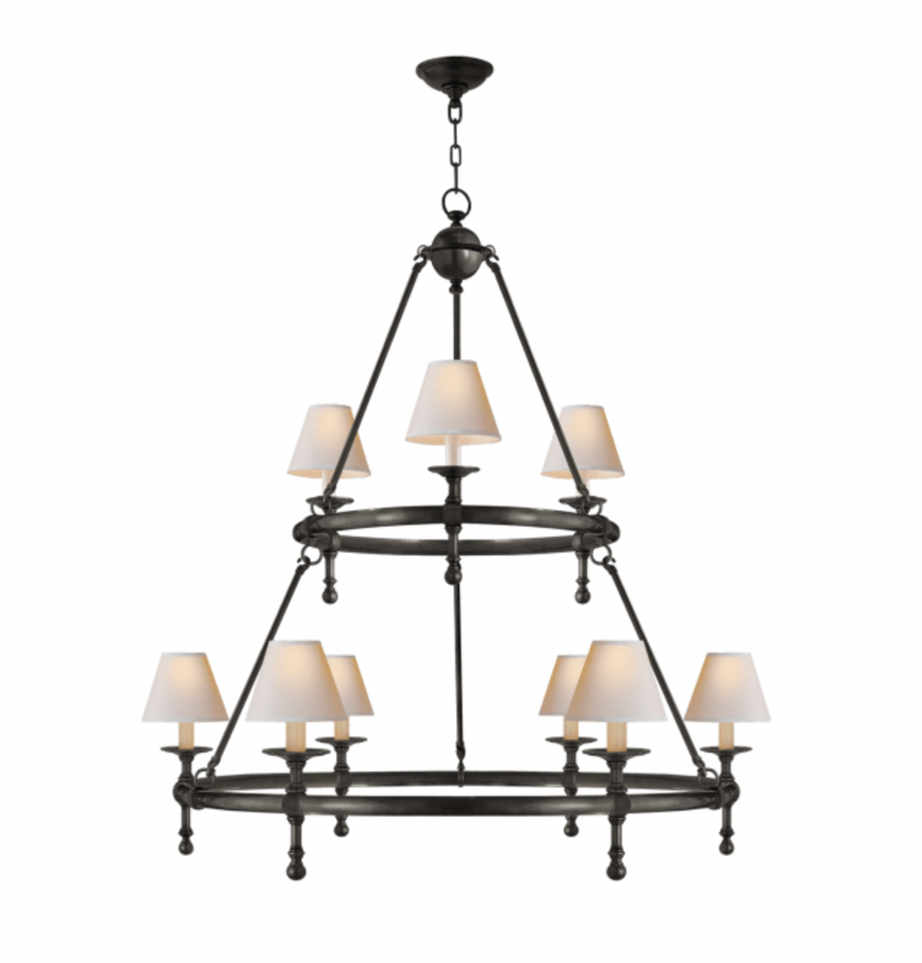 Classic Two-Tier Ring Chandelier