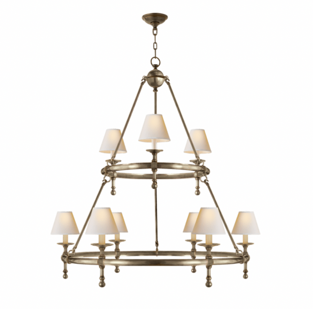 Classic Two-Tier Ring Chandelier