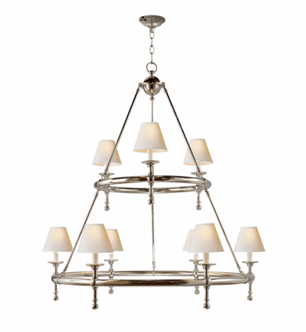 Classic Two-Tier Ring Chandelier