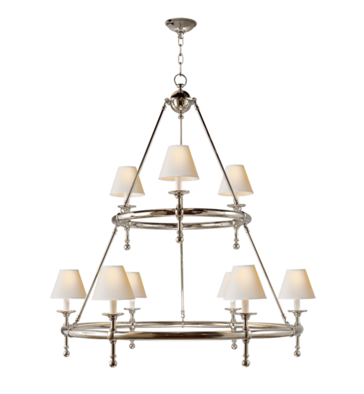 Classic Two-Tier Ring Chandelier