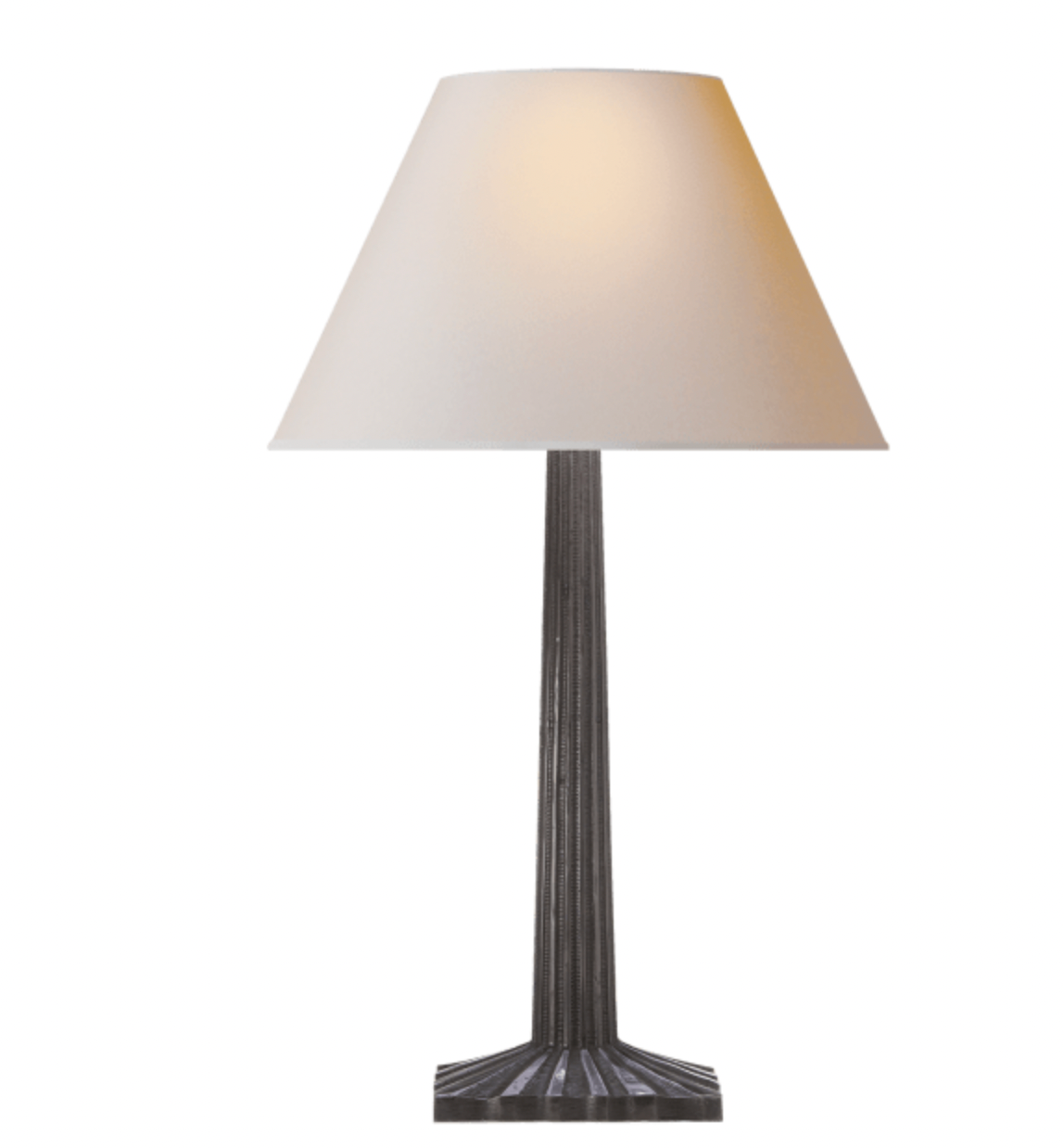 Strie Fluted Column Table Lamp
